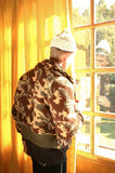 オクトーバーサード(Oct.3) Camouflage Fur Short Jumper [Brown]