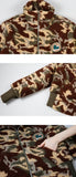オクトーバーサード(Oct.3) Camouflage Fur Short Jumper [Brown]