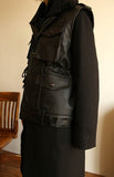 オクトーバーサード(Oct.3) Fur Callor Pocket Vest [Black Leather]