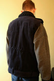 オクトーバーサード(Oct.3) Fur Callor Pocket Vest [Navy Corduroy]