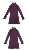 オクトーバーサード(Oct.3) Key Zipper Knit One-piece [Violet]