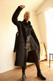 オクトーバーサード(Oct.3) Belt Wool Long Coat [Black]