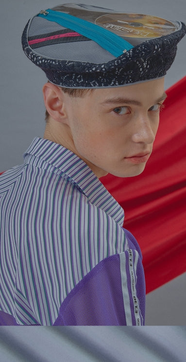 オクトーバーサード(Oct.3) Zipper Pocket CD Beret [Black]