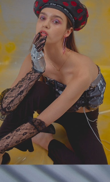 オクトーバーサード(Oct.3) Kissmark Tears Beret [Black]