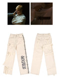 オクトーバーサード(Oct.3) Bind Legs Belt Line Pants [Ivory]