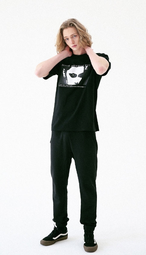 マスノウン(MASSNOUN) BLACKSOMETHING OUT JOGGER PANTS MUVCP002-BK