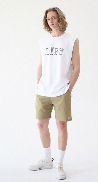 マスノウン(MASSNOUN) LIGHTGRAYISH SHORT PANTS MUVSP001-KK