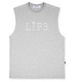 マスノウン(MASSNOUN) LIFEDEATH LAYERD SLEEVELESS MUVSV002-GY