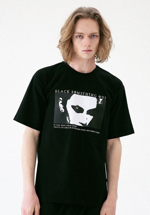 マスノウン(MASSNOUN) SEDUCTIVE T-SHIRT MUVTS003-BK