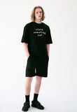 マスノウン(MASSNOUN) BLACK OUT OVERSIZED T-SHIRT MUVTS004-BK