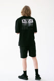 マスノウン(MASSNOUN) BLACK OUT OVERSIZED T-SHIRT MUVTS004-BK