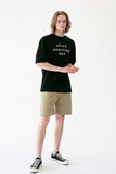 マスノウン(MASSNOUN) BLACK OUT OVERSIZED T-SHIRT MUVTS004-BK