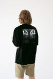 マスノウン(MASSNOUN) BLACK OUT OVERSIZED T-SHIRT MUVTS004-BK