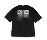 マスノウン(MASSNOUN) BLACK OUT OVERSIZED T-SHIRT MUVTS004-BK