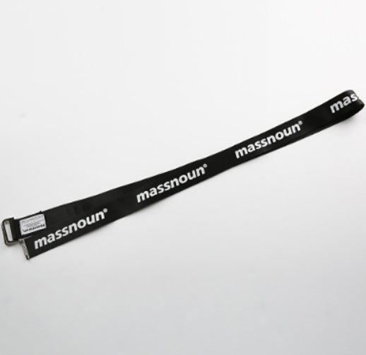 メスノウン(MASSNOUN) SL LOGO MULTI WEBBING LONG BELT MFVAA002-BK