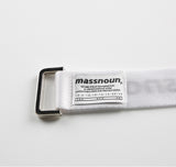 メスノウン(MASSNOUN) SL LOGO MULTI WEBBING LONG BELT MFVAA002-WT