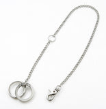 メスノウン(MASSNOUN) CHAIN TWOTONE RING SL LOGO KEY RING MSEAA001-SV