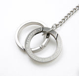 メスノウン(MASSNOUN) CHAIN TWOTONE RING SL LOGO KEY RING MSEAA001-SV