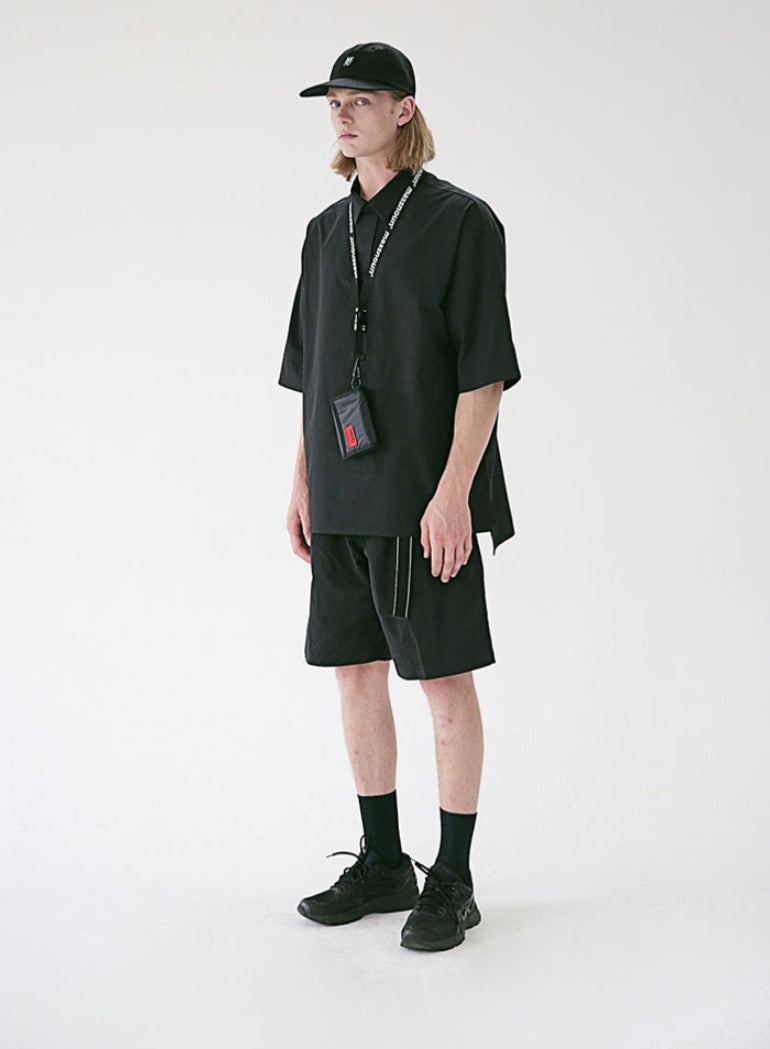 メスノウン(MASSNOUN) REVERSIBLE SCOTH LINE LONG BELT MSEAA004-BK