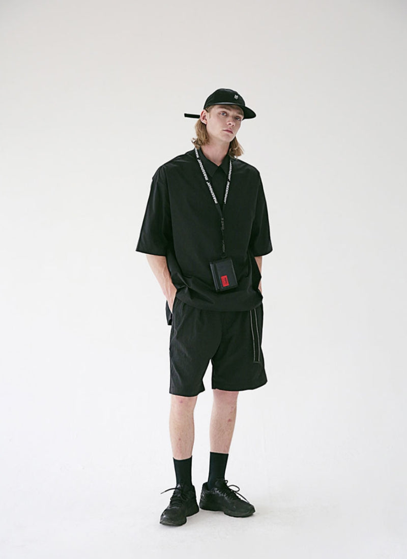 メスノウン(MASSNOUN) REVERSIBLE SCOTH LINE LONG BELT MSEAA004-BK