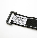 メスノウン(MASSNOUN) REVERSIBLE SCOTH LINE LONG BELT MSEAA004-BK