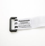 メスノウン(MASSNOUN) SL LOGO WEB LONG BELT MSEAA005-WT