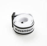 メスノウン(MASSNOUN) SL LOGO WEB LONG BELT MSEAA005-WT