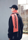 メスノウン(MASSNOUN) SL LOGO DOUBLE SIDED WOOL MUFFLER MFEAM001-OR