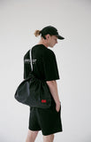 メスノウン(MASSNOUN) LINE SL LOGO NYLON SHOULDER BAG MSEAB003-BK