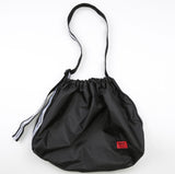 メスノウン(MASSNOUN) LINE SL LOGO NYLON SHOULDER BAG MSEAB003-BK