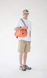 メスノウン(MASSNOUN) LINE SL LOGO NYLON SHOULDER BAG MSEAB003-OR