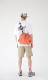 メスノウン(MASSNOUN) LINE SL LOGO NYLON SHOULDER BAG MSEAB003-OR