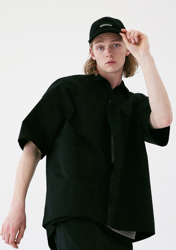 メスノウン(MASSNOUN) LOGO 6PANNEL BALLCAP MUSAC001-BK