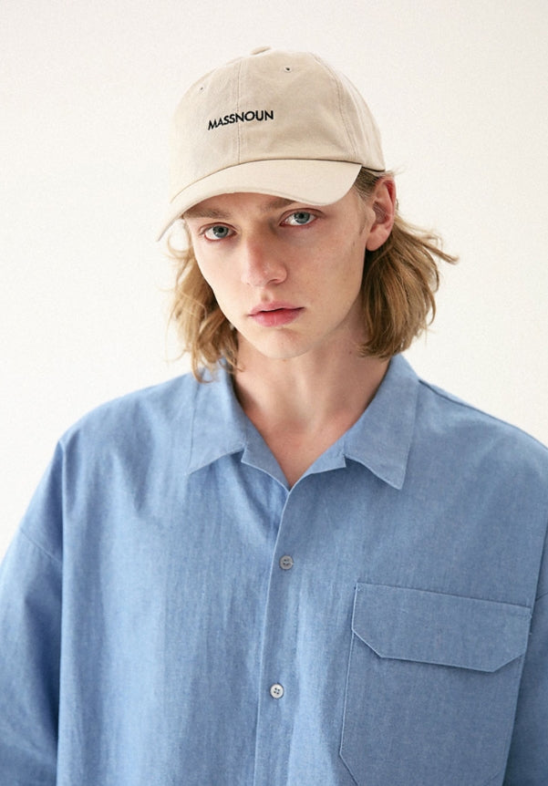 メスノウン(MASSNOUN) LOGO 6PANNEL BALLCAP MUSAC001-BG