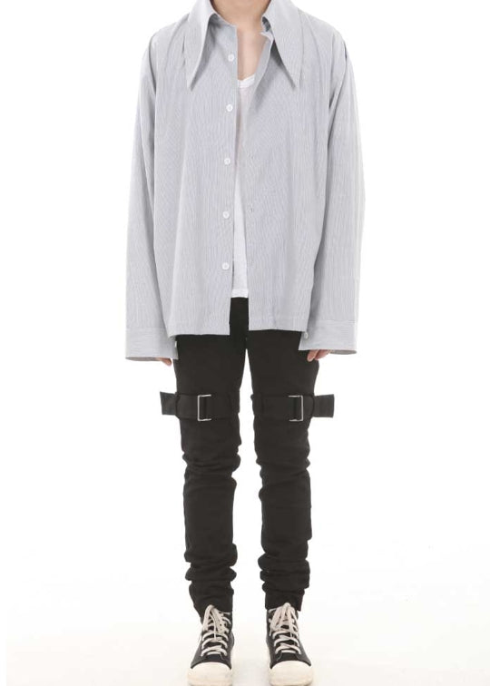 ランベルシオ(LANG VERSIO) 128 Heavy Collar Shirt (ST)