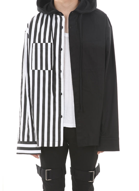 ランベルシオ(LANG VERSIO)133 Unbalance Hood Shirt