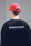 メスノウン(MASSNOUN) FLEECE SL LOGO 6PANEL BALL CAP MFEAC003-RD