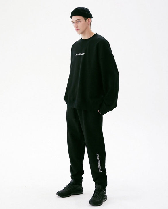 メスノウン(MASSNOUN) SCOTCH LOGO SIDEZIP SWEAT JOGGER MFVTP001-BK