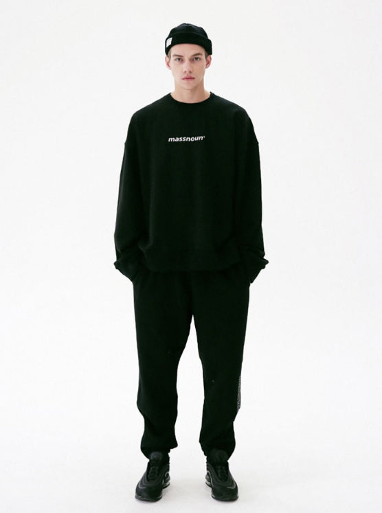 メスノウン(MASSNOUN) SCOTCH LOGO SIDEZIP SWEAT JOGGER MFVTP001-BK