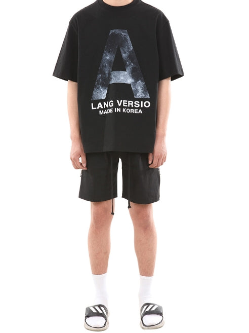 ランベルシオ(LANG VERSIO) 176 A-rogo printing short sleeves