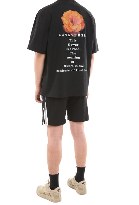 ランベルシオ(LANG VERSIO) 178 flower printing short sleeves