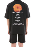 ランベルシオ(LANG VERSIO) 178 flower printing short sleeves