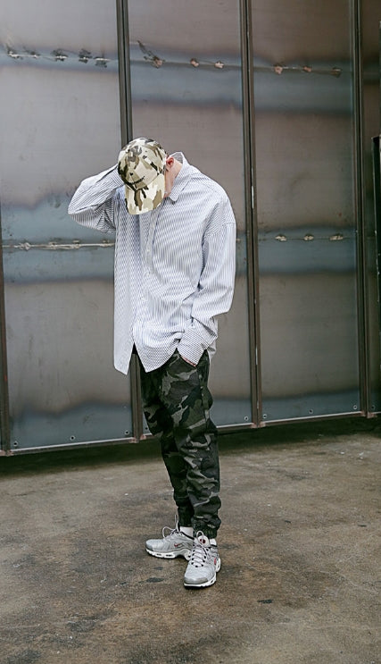 メスノウン(MASSNOUN) NOR BANDING JOGGER DENIM CAMO PANTS MSEJP007-CM