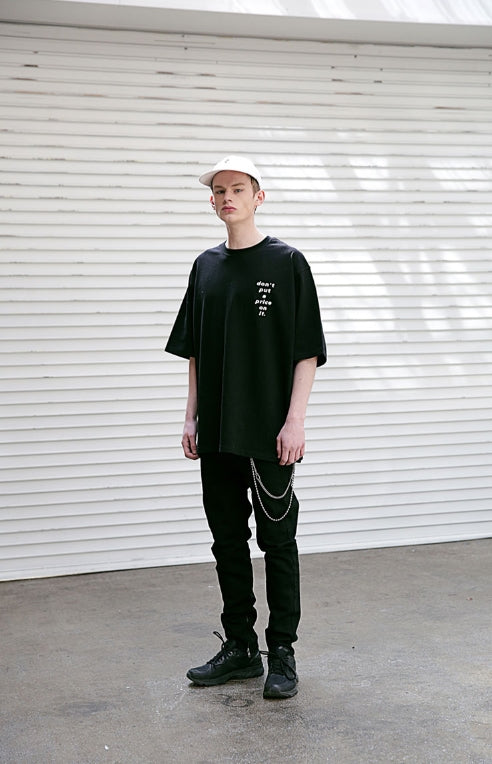 メスノウン(MASSNOUN) NOR SIDE ZIPPER BLACK DENIM MSEJP005-BK