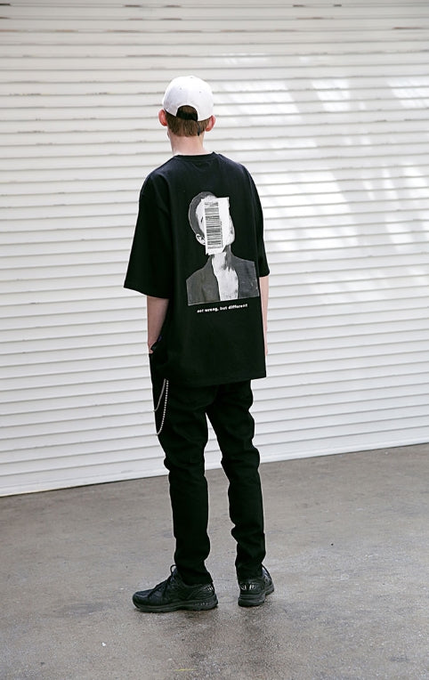 メスノウン(MASSNOUN) NOR SIDE ZIPPER BLACK DENIM MSEJP005-BK