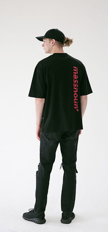 メスノウン(MASSNOUN) STN BLACK DESTROYED DENIM PANTS MSEJP014-BK