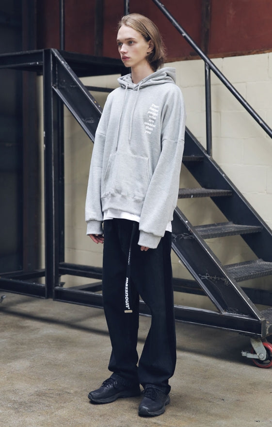 メスノウン(MASSNOUN) SIDE LINE DENIM SLACKS MFEJP001-BK