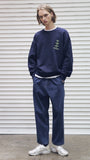 メスノウン(MASSNOUN) NOR WASHED INCISION DENIM PANTS MFEJP003-BL