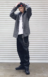 メスノウン(MASSNOUN) NON WASHED EASY WIDE DENIM PANTS MFEJP004-BK