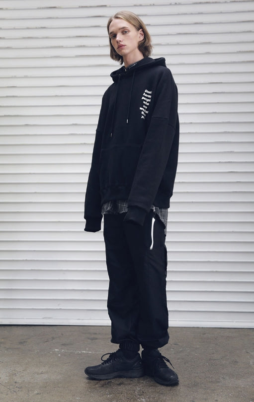 メスノウン(MASSNOUN) INCISION COVER TRACK PANTS MFETP001-BK